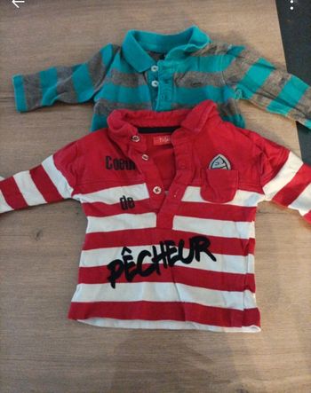 Lot de 2 polo taille 3 mois