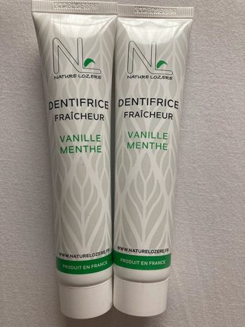 Dentifrice fraîcheur