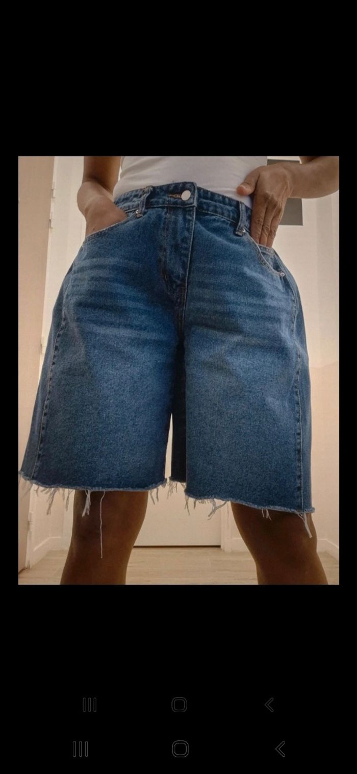 Bermuda  en jean - photo numéro 3