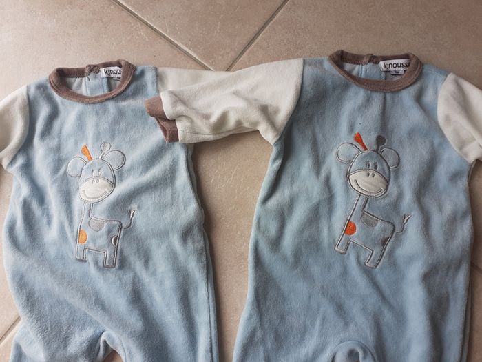 Lot de 2 pyjamas "kinousses" 3 mois - photo numéro 2