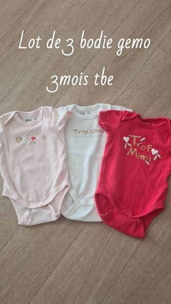 Lot de 3 bodie