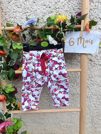 Pantalon Catimini - 6mois - motif bonbon