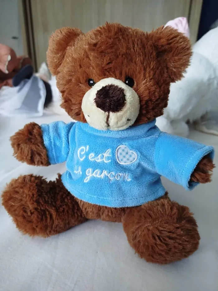 Peluche doudou Message