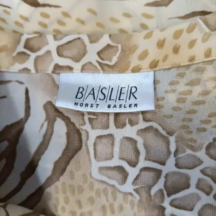 Chemise fluide imprimé animalier beige – Basler – Taille 40 A1169 - photo numéro 8