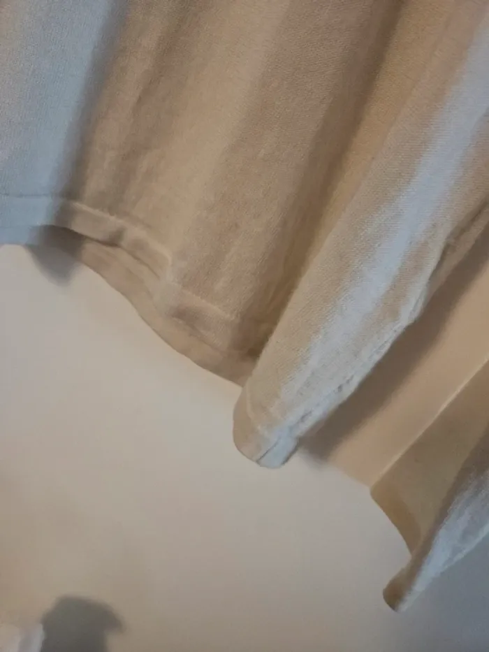 Pull fin blanc cassé col rond T.38 - photo numéro 3