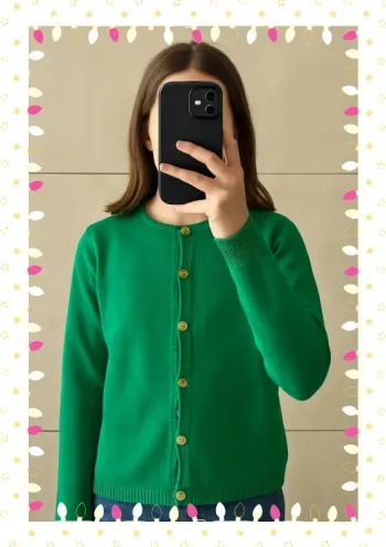 💚 Gilet vert fille Lililotte - Taille 10 ans 💚