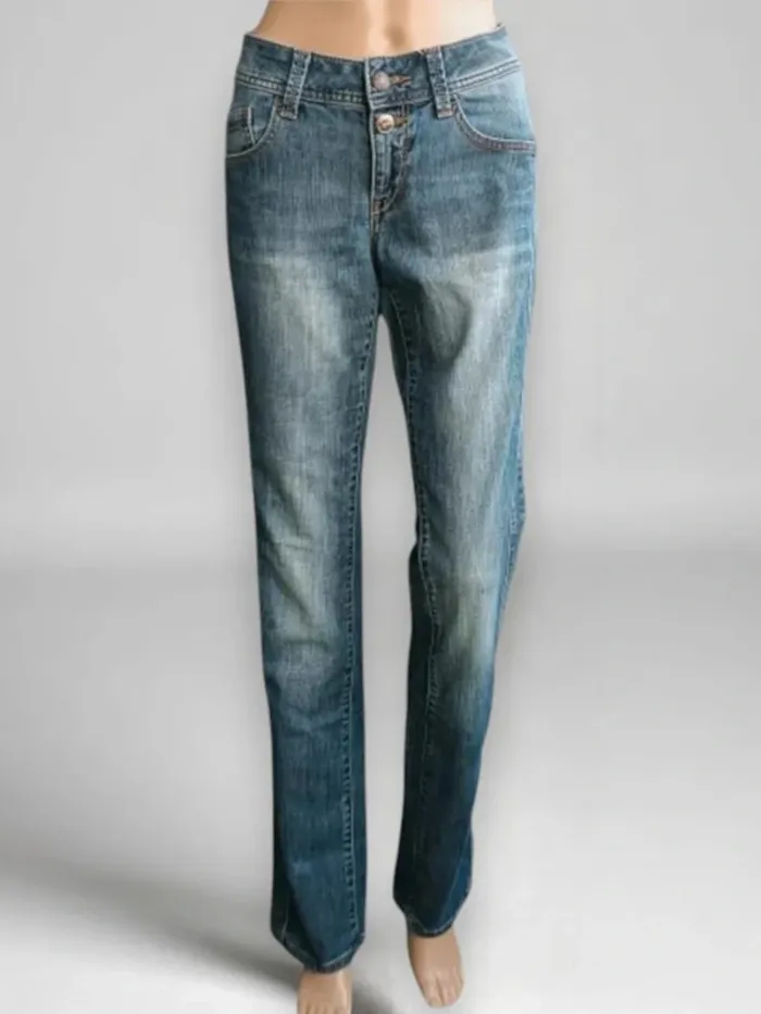 Jean Esprit coupe tube slim ,taille basse ,extensible - photo numéro 3