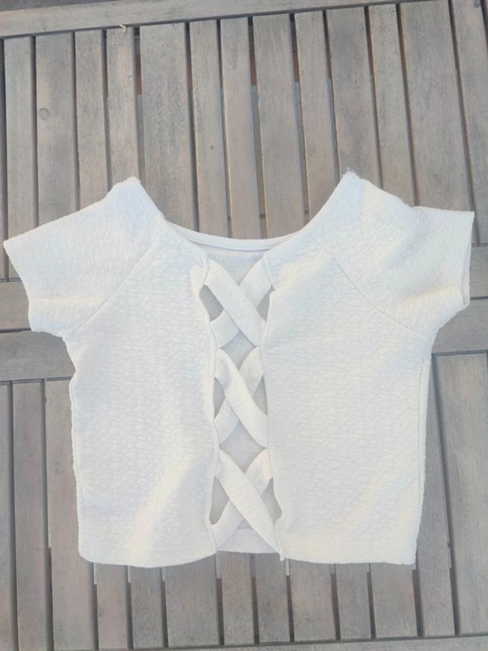 Crop top blanc - photo numéro 2