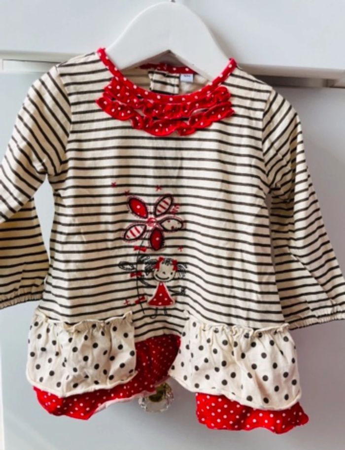 Pull tunique fille 12 mois