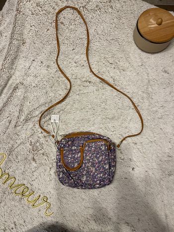 Sac à main bandoulière fillette imprimée liberty 