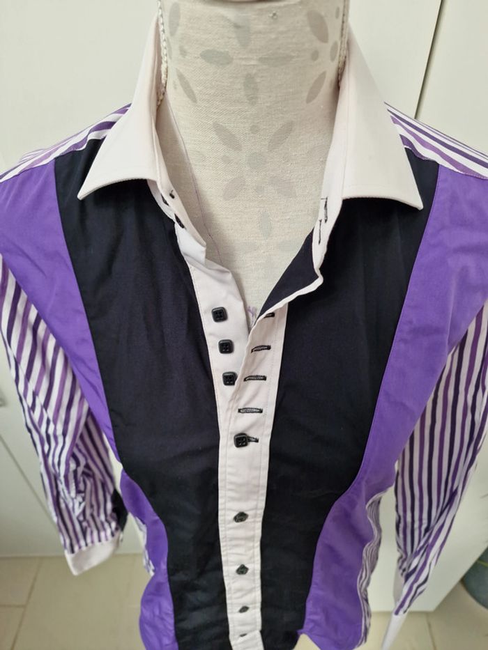 Chemise Tricolores  A Rayures - photo numéro 2