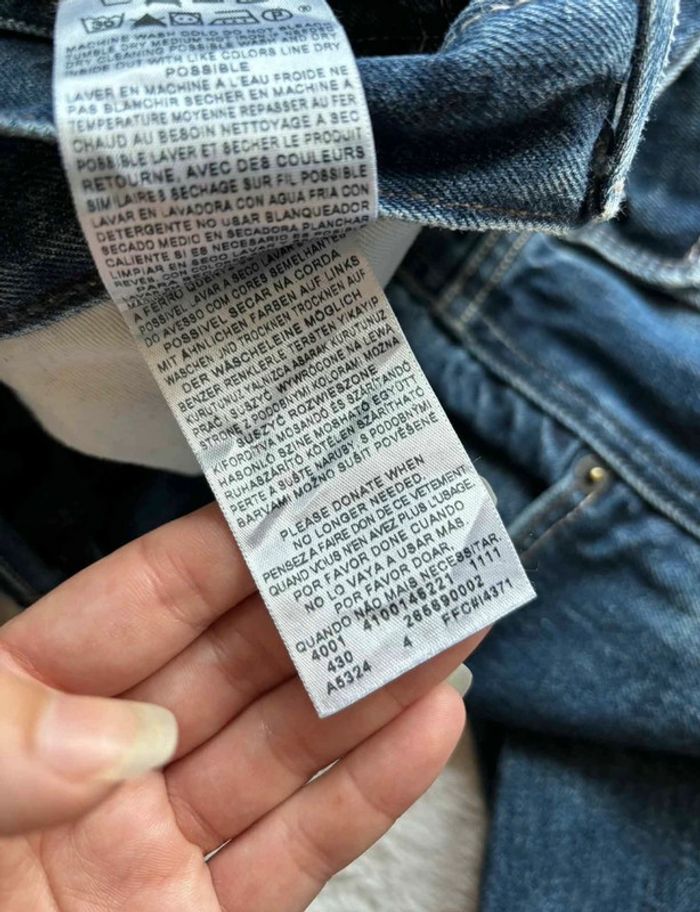 Jean Levi’s 569 loose Straight droit ample homme W33 L30 Made in Mexico bleu foncé L/44 Vintage Y2K - photo numéro 10