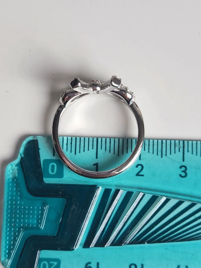 Bague Nœud Swarovski Taille 63 - photo numéro 5