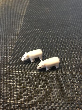 Playmobil Micro lot 2 figurines aimantées Rhinocéros arche de Noé 4332 pièces détachées