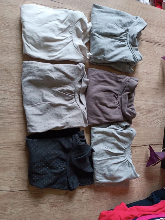 Lot 6 sous pulls cols roulés