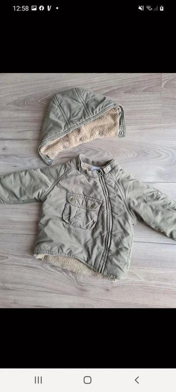 Manteau capuche amovible 12 mois