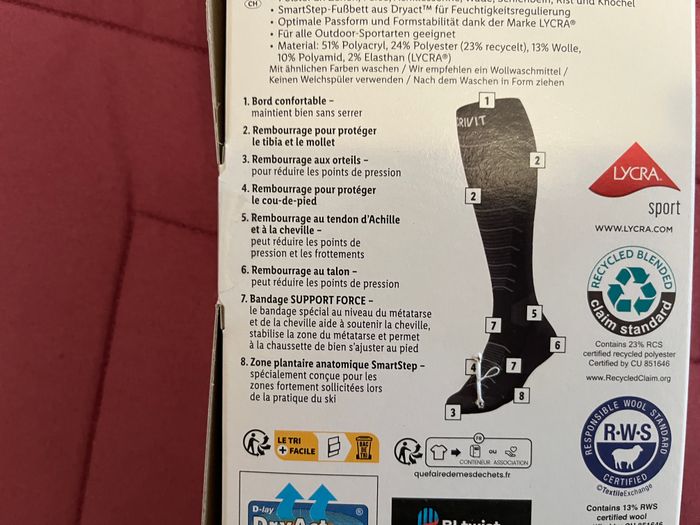 Lot de 2 Paires de Chaussettes Techniques d'Hiver - photo numéro 4