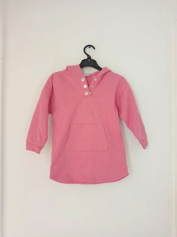 Sweat-shirt long fille w