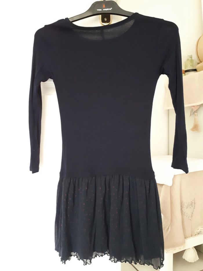 Superbe robe volantée Gémo 8 ans bleu marine - photo numéro 4