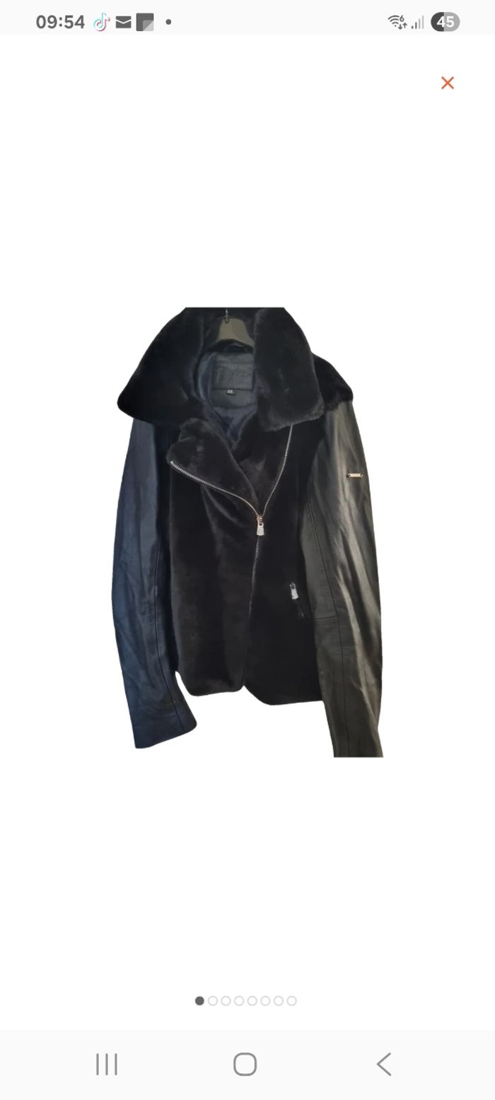 perfecto KAPORAL bi matière cuir taille XS / S - photo numéro 7