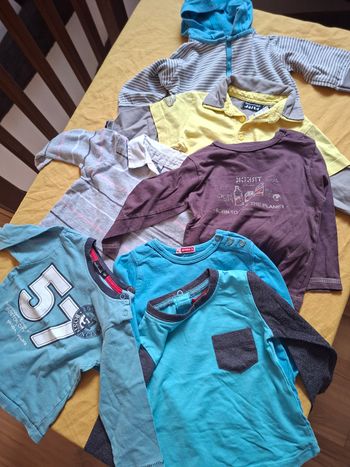 7 hauts manches longues 12mois 