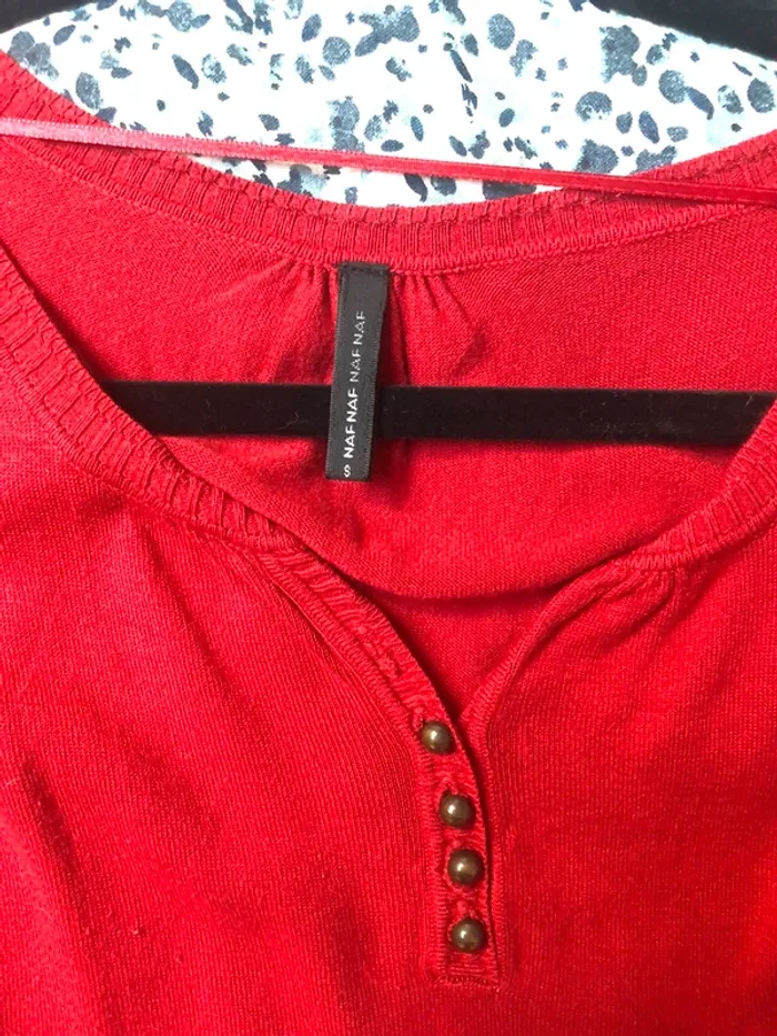 Pull nafnaf rouge