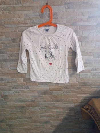 T-shirt blanc Kiabi 24M