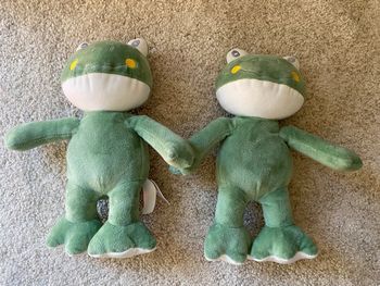 Lot 2 doudous grenouille 🐸 Arthur et Lola 🌻