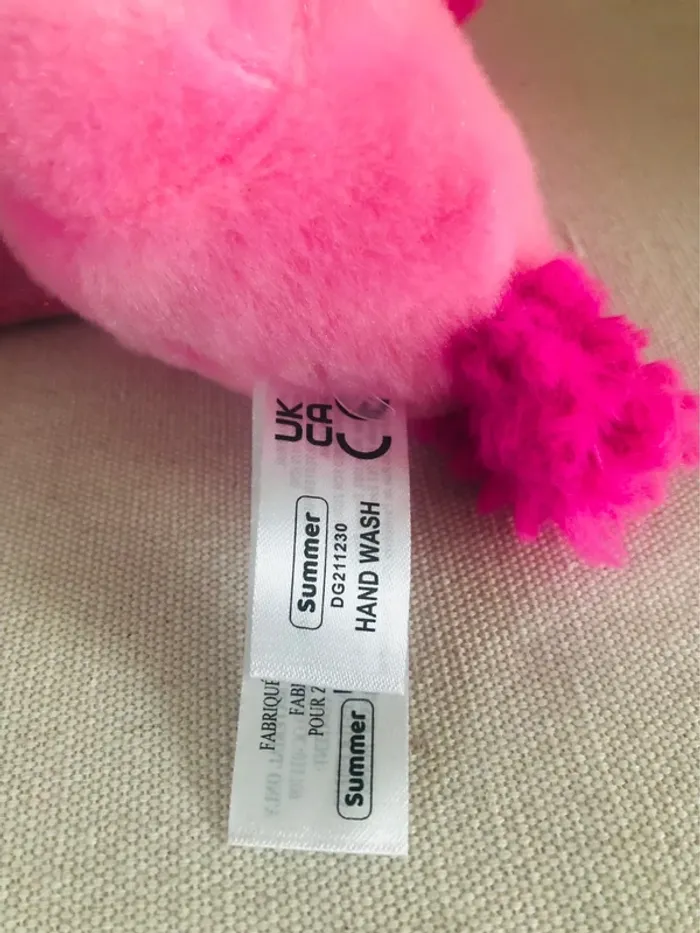 Peluche flamant rose ailé coloré perroquet zuru neuf - photo numéro 7