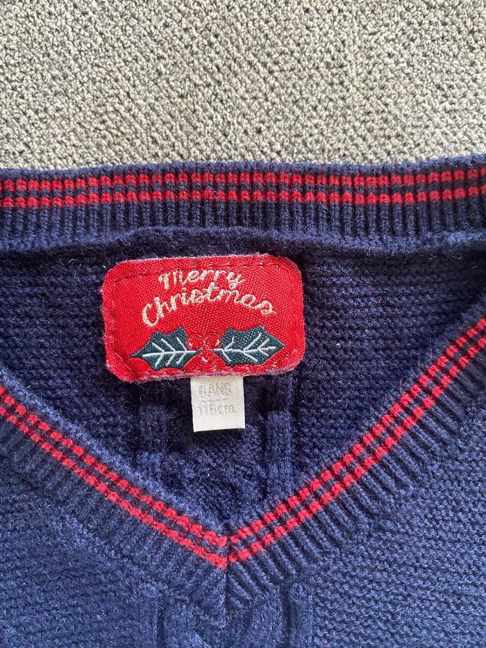 Chemise okaïdi + pull sergent-major 6 ans - photo numéro 4