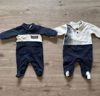 2 ensembles bébé - taille 1 mois (Iceberg et Césare Paciotti)