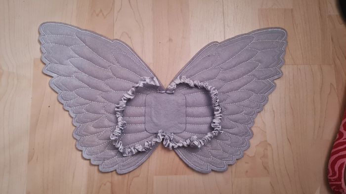 Ailes de fée de papillon couleur holographique argentée - photo numéro 2