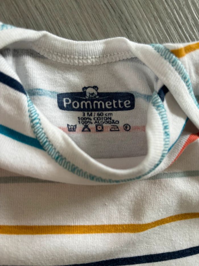 Lot de 3 bodies pommette taille 3 mois - photo numéro 3