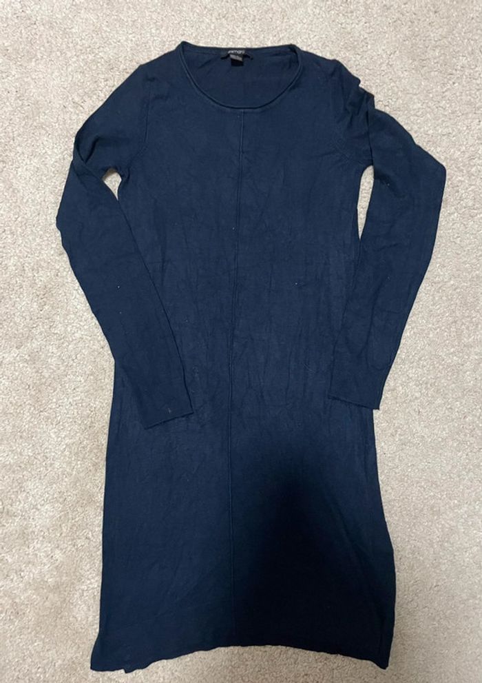 Robe Mi Longue Bleu Marine