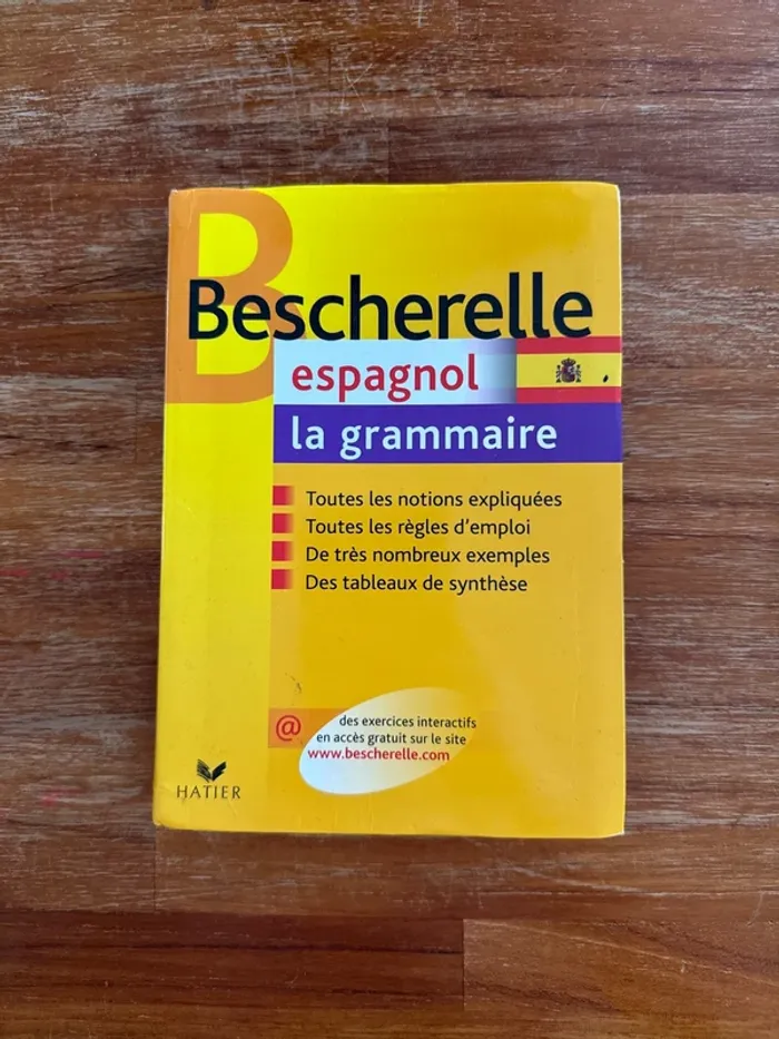 Livre Bescherelle espagnol la grammaire