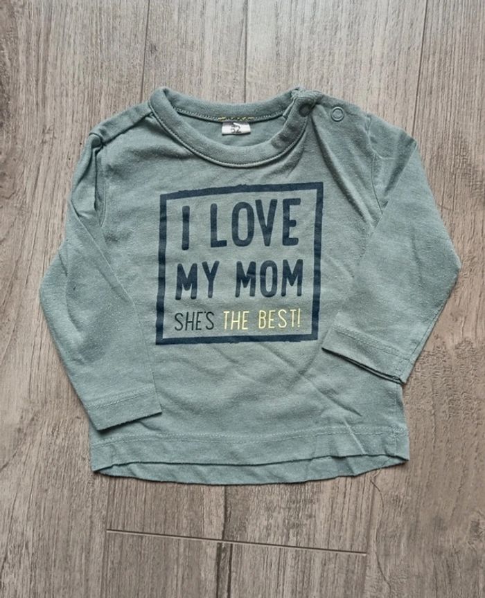 T-shirt manches longues 1 mois