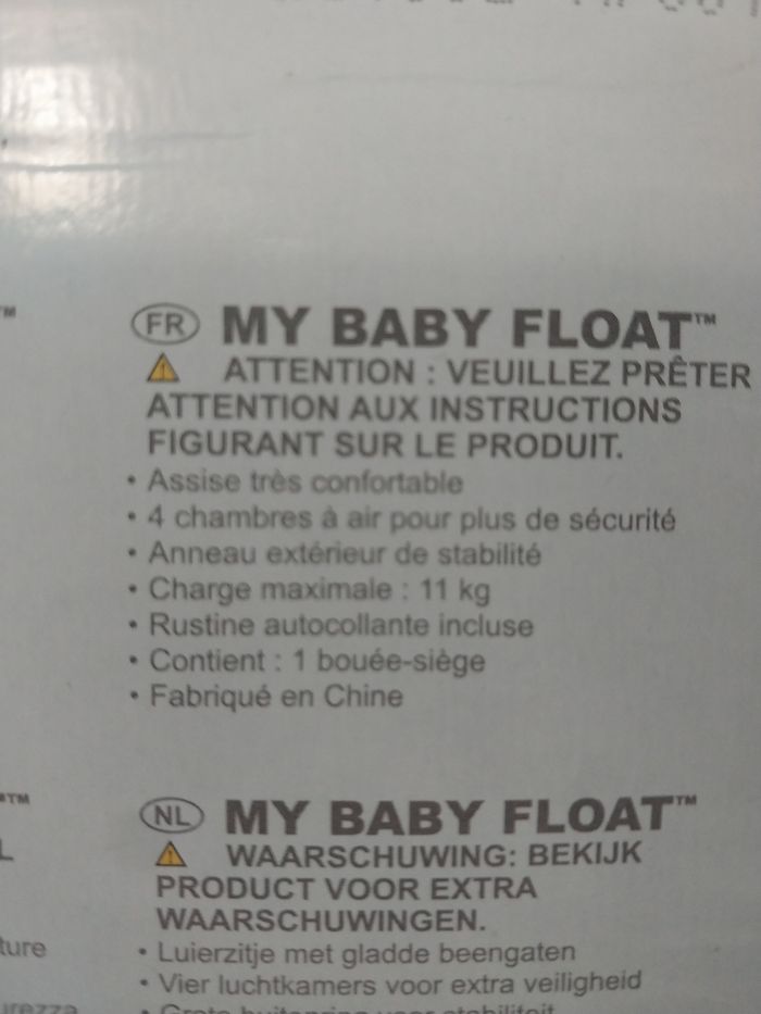 Bouée bébé siège piscine Intex My Baby Float 70 cm neuve - photo numéro 5