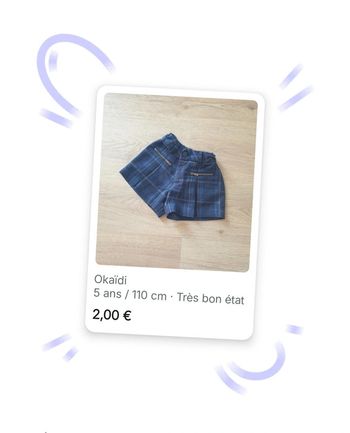 🩷 Short chino 5 ans Okaïdi #emyfleury_5ansfille