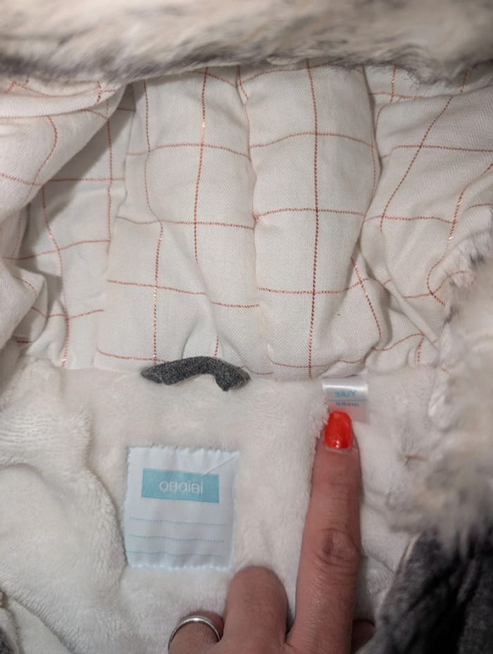 Manteau à capuche chaud fille 3 ans comme NEUF - photo numéro 4