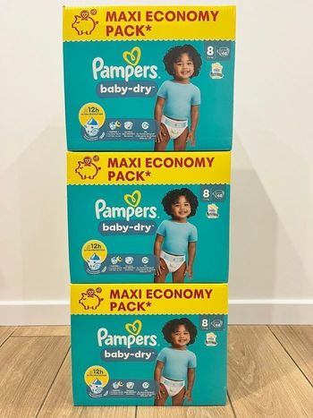 🔹3 Packs Pampers couche Taille 8  