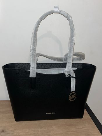 Sac Michael Kors Arden Large Tote Cuir Noir Neuf