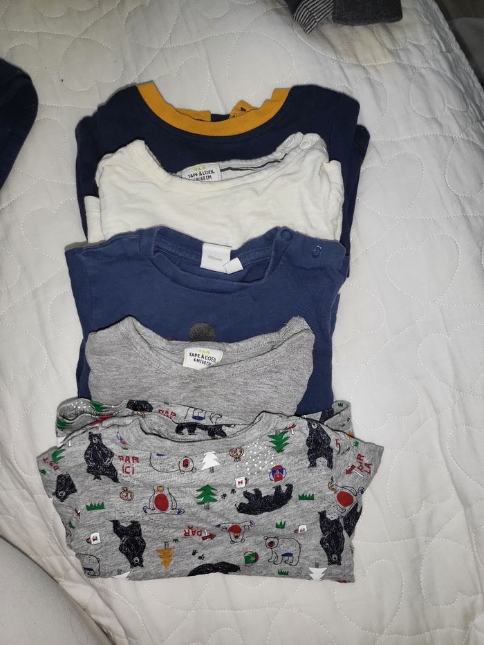 Lot t shirt manche longue