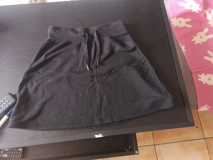 Jupe noire coton