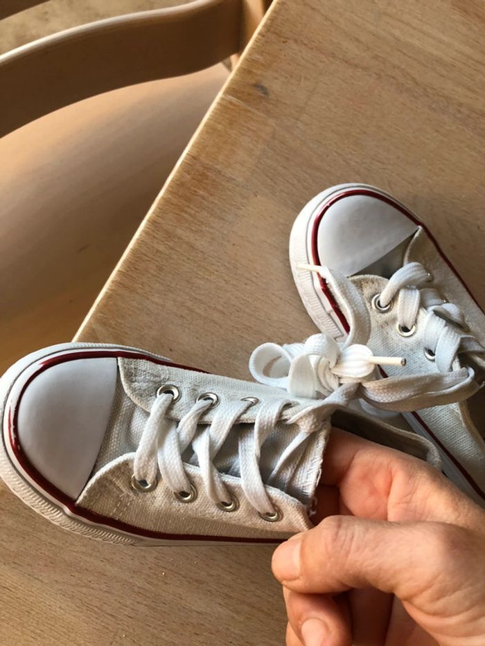 Baskets blanches garçon 26 - photo numéro 6