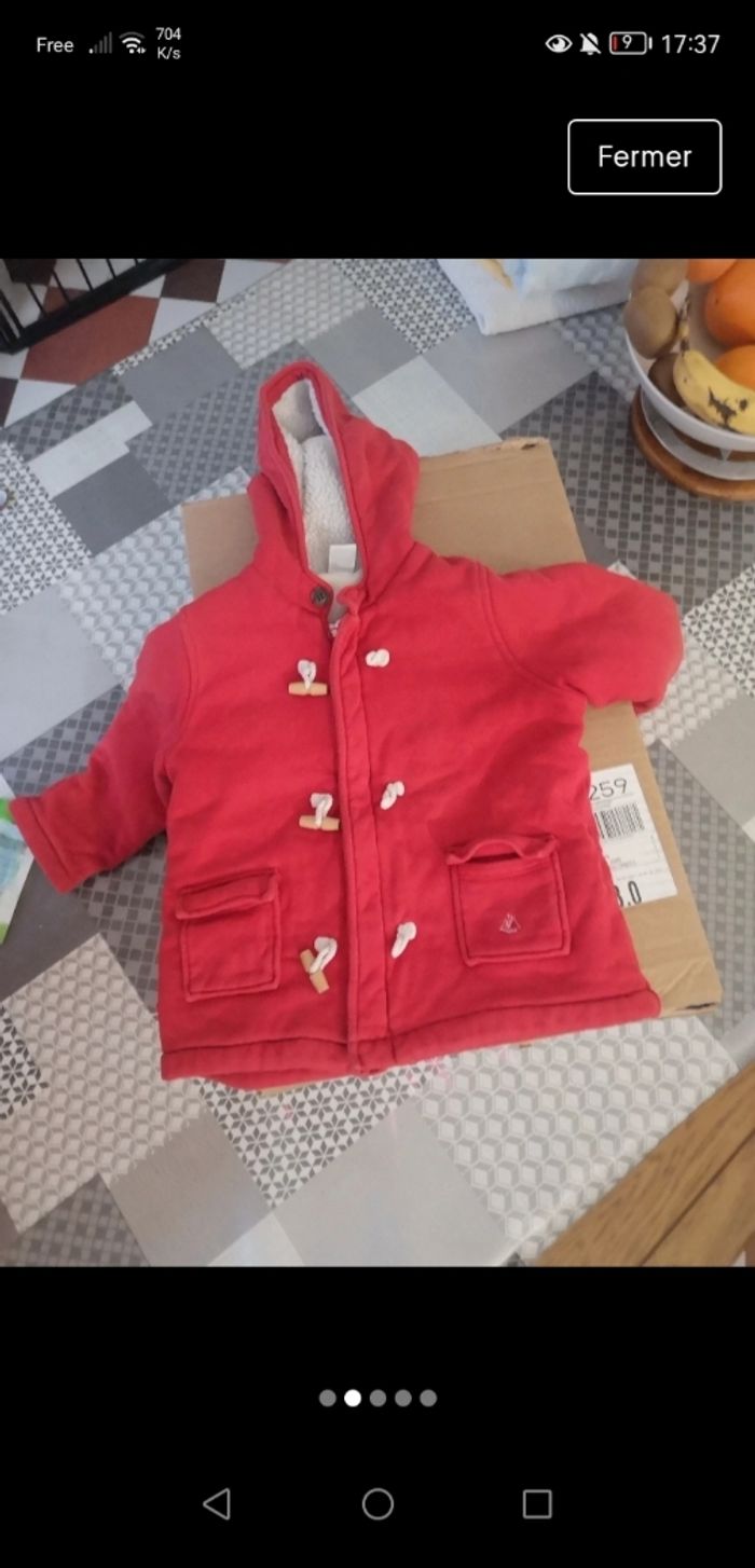 Manteau petit bateaux