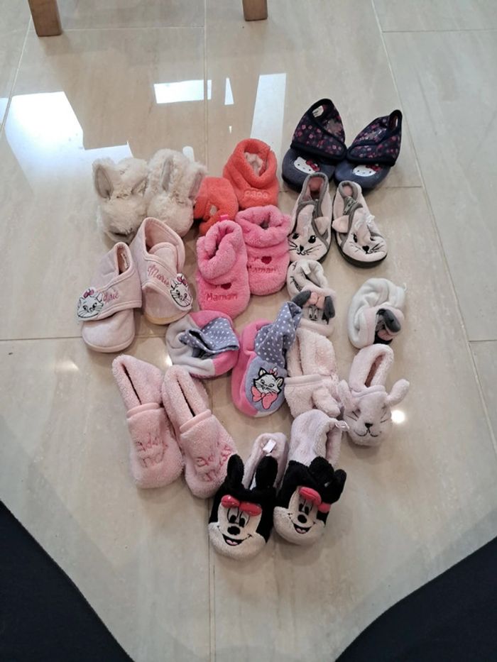 Lot pantoufle chausson