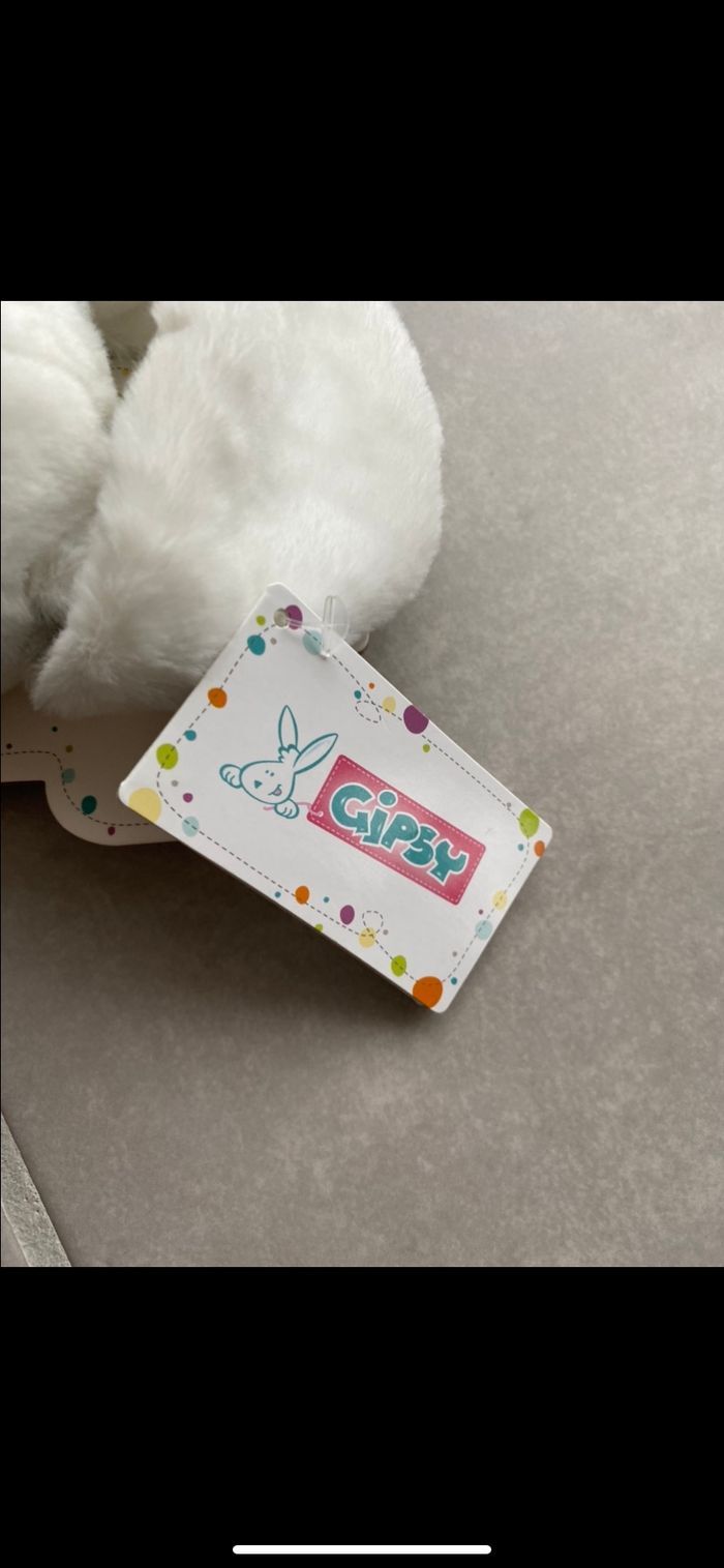 Doudou Peluche Lapin Gipsy Neuf - photo numéro 10