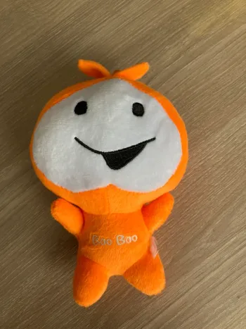 Peluche orange en très bon état