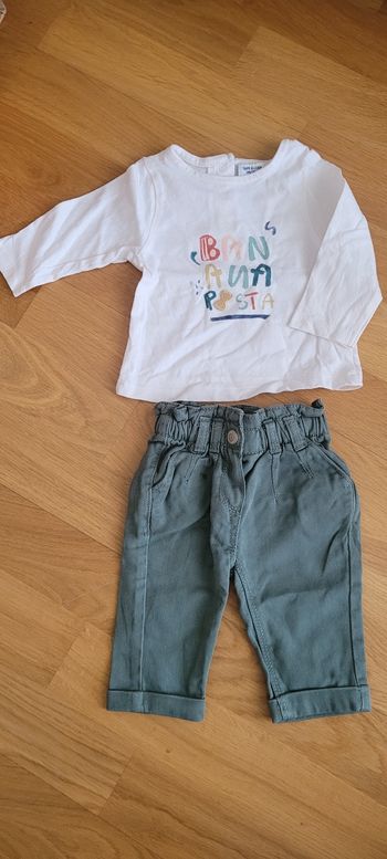 Jeans et t-shirt manche longue