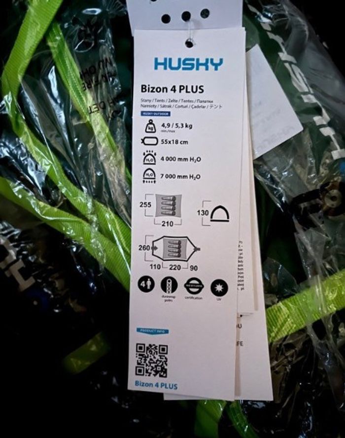 Tente Bizon 4 plus - HUSKY - 4 Personnes dans son sac de rangement Neuve avec étiquette - photo numéro 3